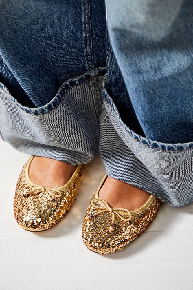 Felicia Glitter Ballet Flats