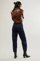 FRAME Ultra High-Rise Barrel Jeans