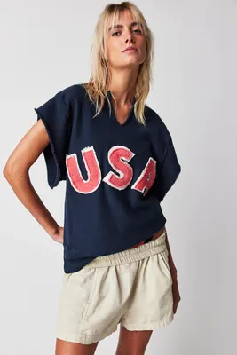 Tricia Fix USA Short Sleeve Sweatshirt