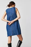 Patches Of Denim Mini Dress