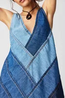 Patches Of Denim Mini Dress