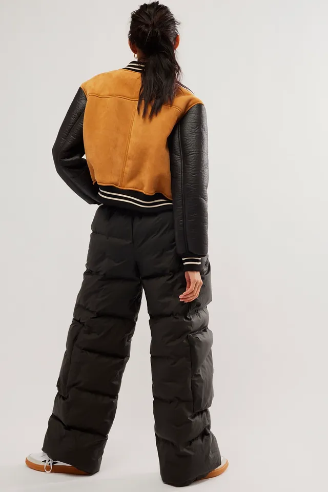 Rains Harbin Puffer Pants Wide In Black