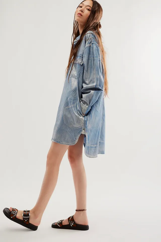 Denim Shirt Dress - Shop Women's Clothing Online - Pixie Boerne