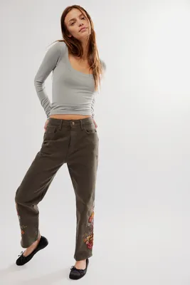 Driftwood Royce Embroidered Jeans