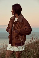 We The Free Sundown Leather Aviator Jacket