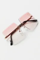 Lizzie Rimless Embellished Sunglasses