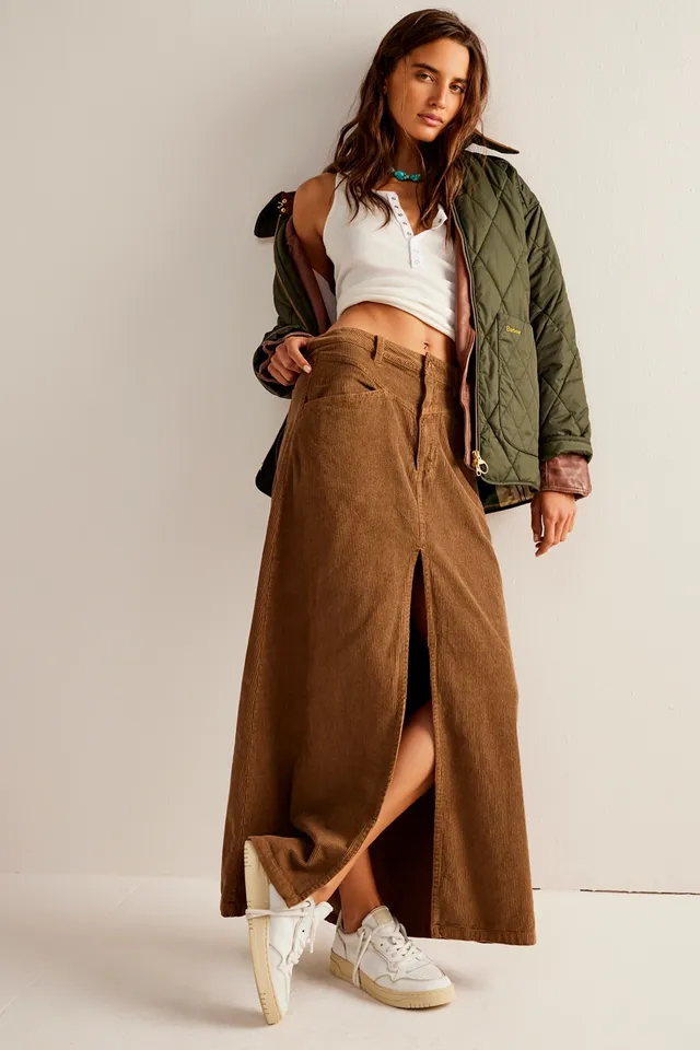 TMRW Brown Maxi Skirt - Pula – Tomorrow Denim