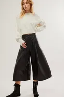 a.b.c Vegan Leather Gaucho Pants