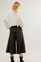 a.b.c Vegan Leather Gaucho Pants