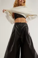 a.b.c Vegan Leather Gaucho Pants