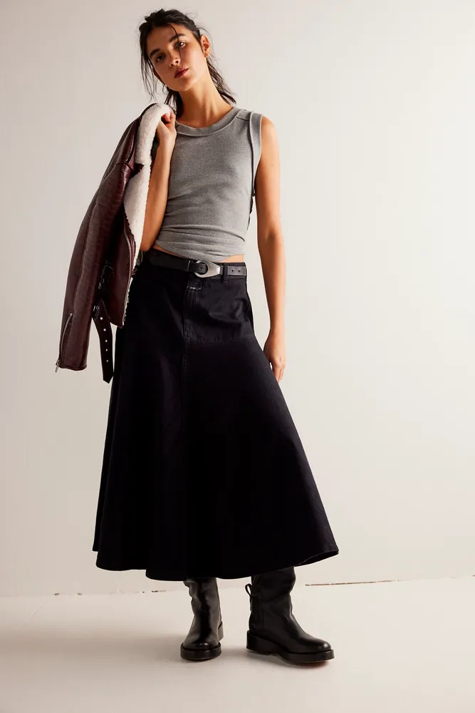 Closed Long Denim Skirt