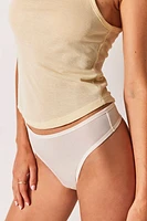 Stretch Lyocell Mid-Rise Thong