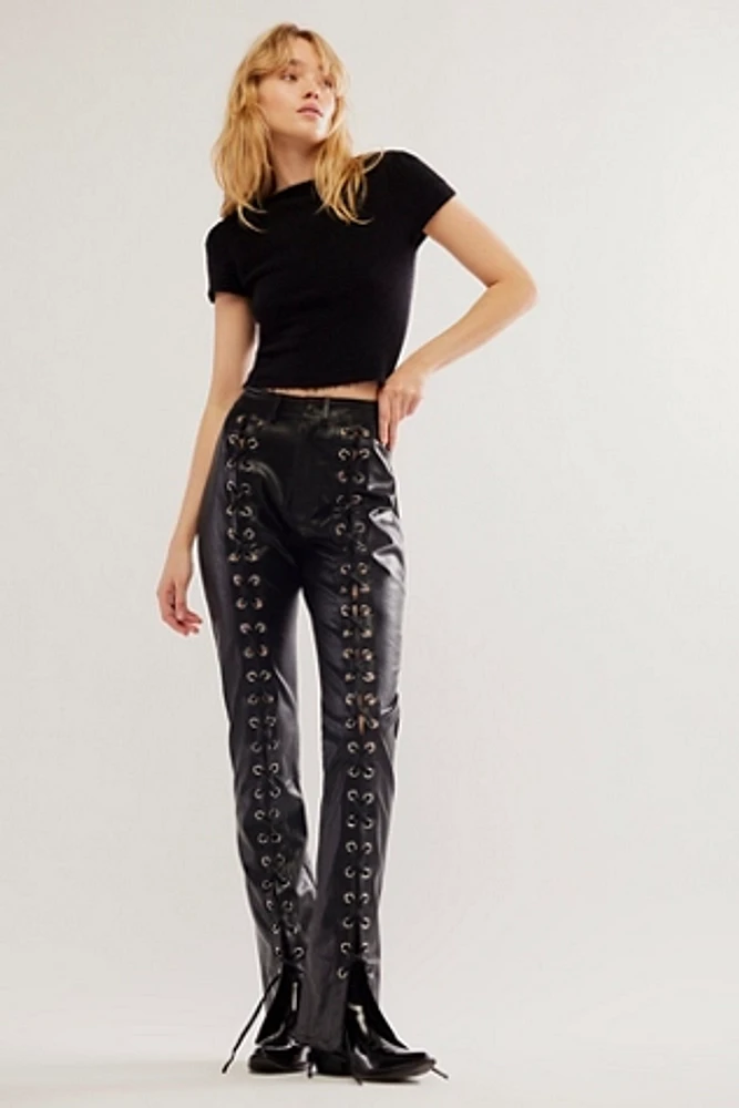 SÆMDI Lace-up Vegan Pants