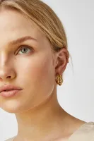 14k Gold Plated Chelsea Hoops