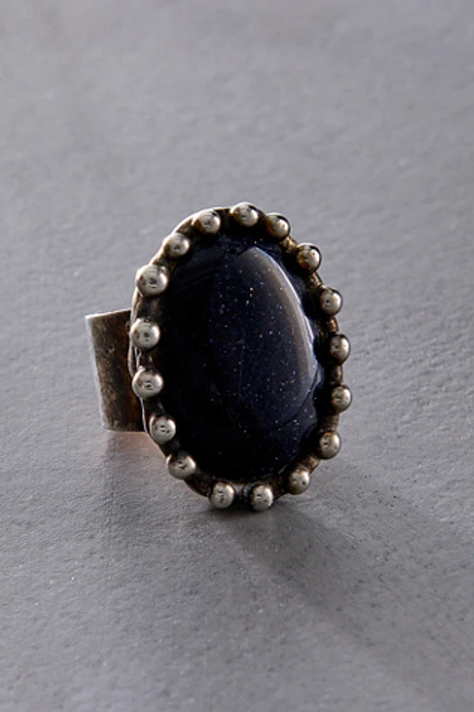 Mikal Winn Blue Goldstone Ring