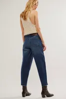 FRYE Forward Seam High-Rise Barrel Jeans