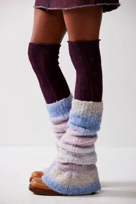 Dusty Knit Leg Warmers