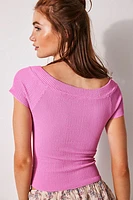 Ribbed Seamless Tee