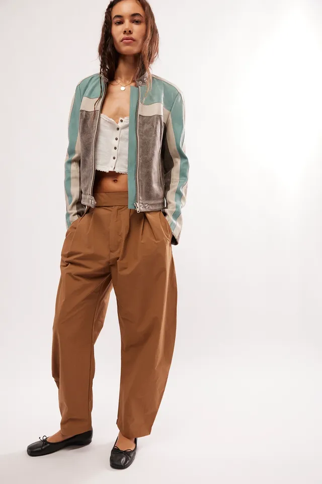 Free People Rock Springs Cotton Ankle Barrel Pants