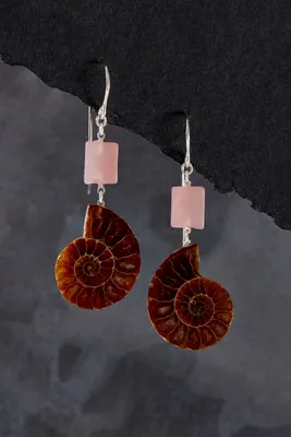 Margaret Hinge Ammonite Hook Earrings