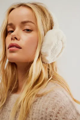 Tweedy Faux Fur Earmuffs