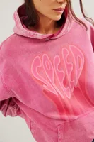 OneTeaspoon Pink Acid Speed Longline Sweatshirt