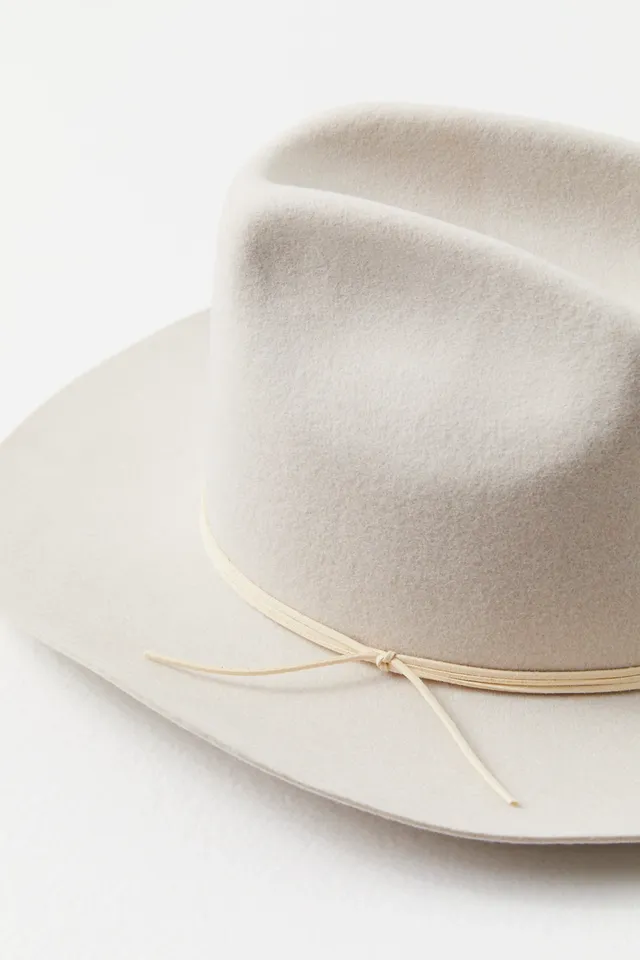 Wyeth Ford Unisex Sisal Straw Upturned Brim Cowboy Hat