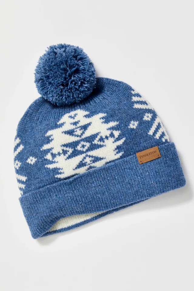 Free People Tide Stripe Knit Pom Beanie- Navy – The Good Wolf Lifestyle Co