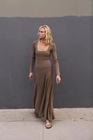 Loren Drop-Waist Sweater Maxi