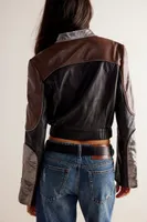 Understated Leather Grand Prix Jacket