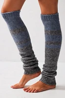 Rugby Knit Stripe Leg Warmers