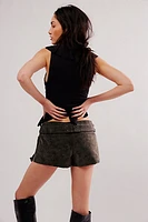 We The Free Micro Mini Suede Skort