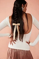 Low-Back Seamless Long Sleeve