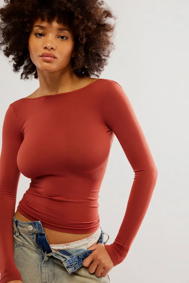 Mari Seamless Long-Sleeve Top