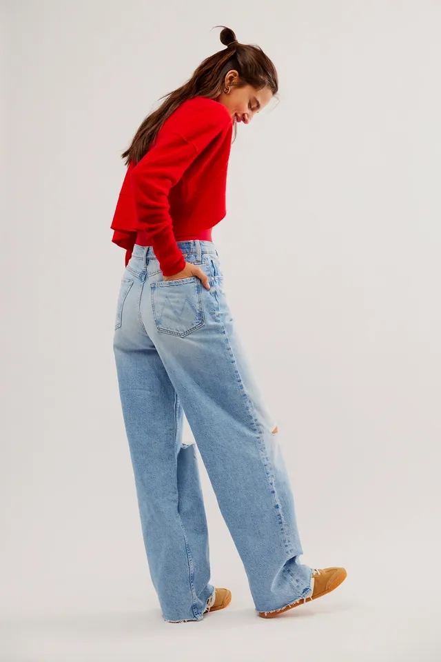 MOTHER High-Waisted Spinner Zip Jeans