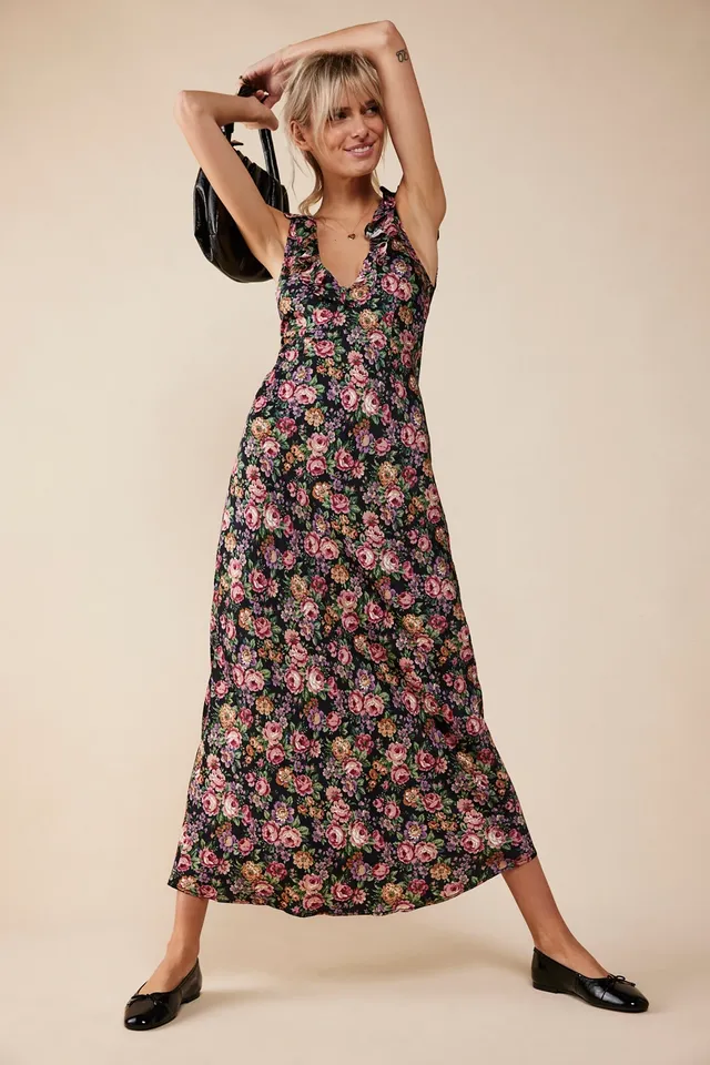 Ashten Floral Bustier Mini Swing Dress