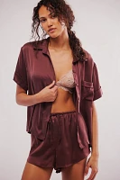 Audrey Silk Boxer Pajamas