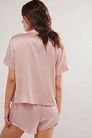 Audrey Silk Boxer Pajamas