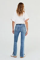 We The Free Level Up Slit Slim Flare Jeans