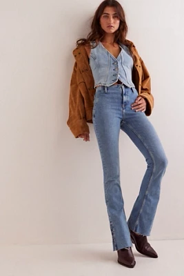 We The Free Level Up Slit Slim Flare Jeans