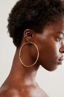 14k Gold Plated Omega Closure Hoops