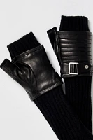 Moto Fingerless Gloves