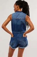 OneTeaspoon Lilly Sporty Denim Jumpsuit