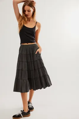 Full Swing Midi Skirt