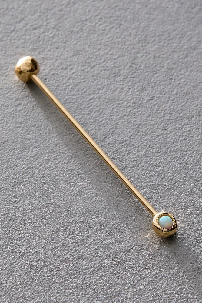 Pamela Love Straight Barbell Opal Single Earring