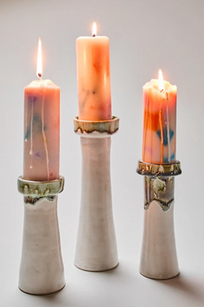 Public Stoneware Finca Candlestick Holder