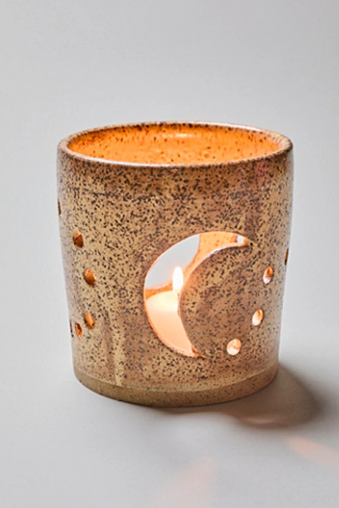 Public Stoneware X FP Moon Candle Holder