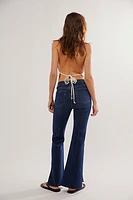 FRAME Le High Flare Side Slit Jeans