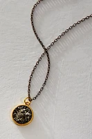 Marly Moretti Round Pyrite Necklace