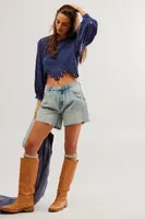 Oleander Denim Top